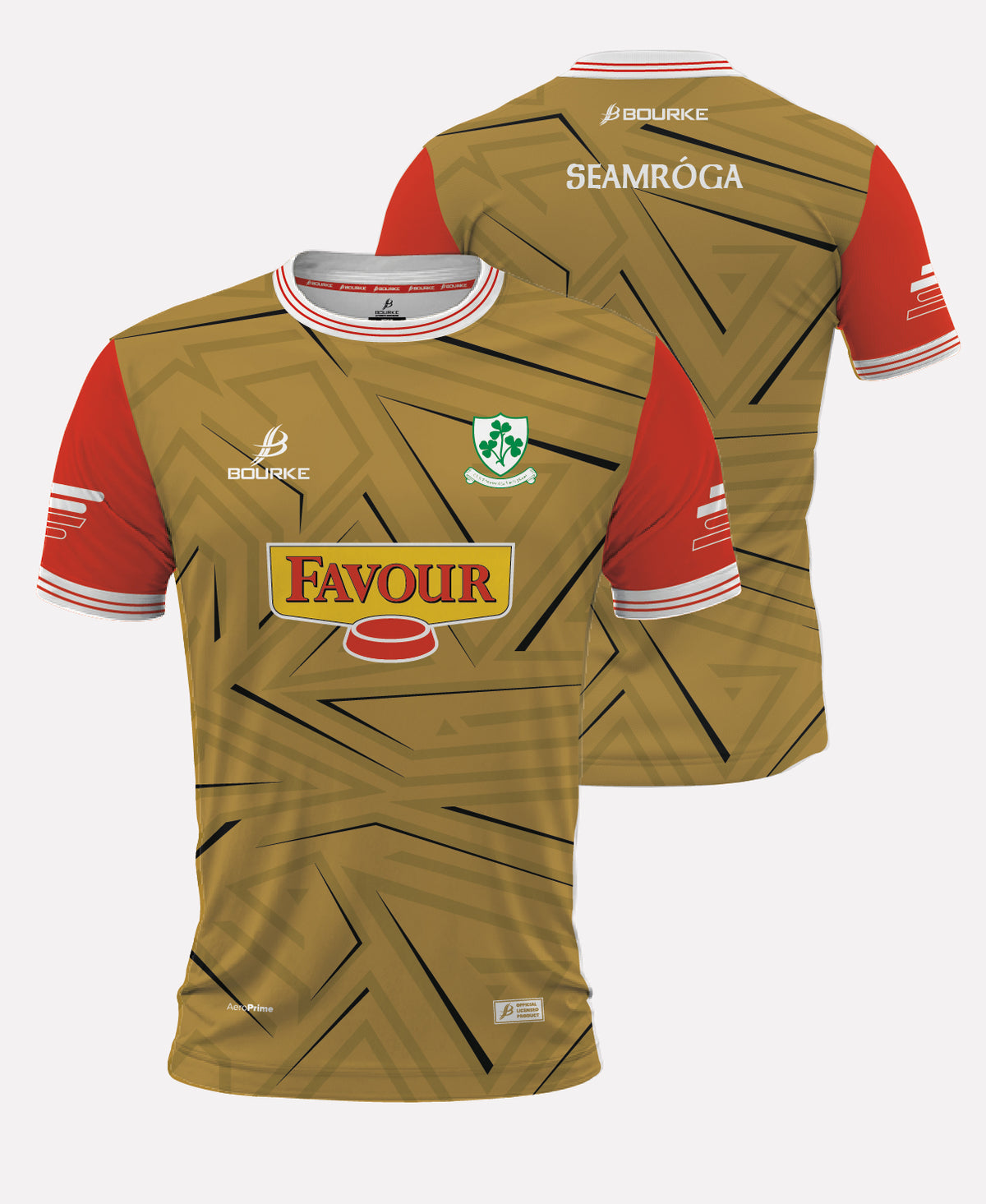 Loughgiel Shamrocks Training Jersey 26/27 (Gold/Red)