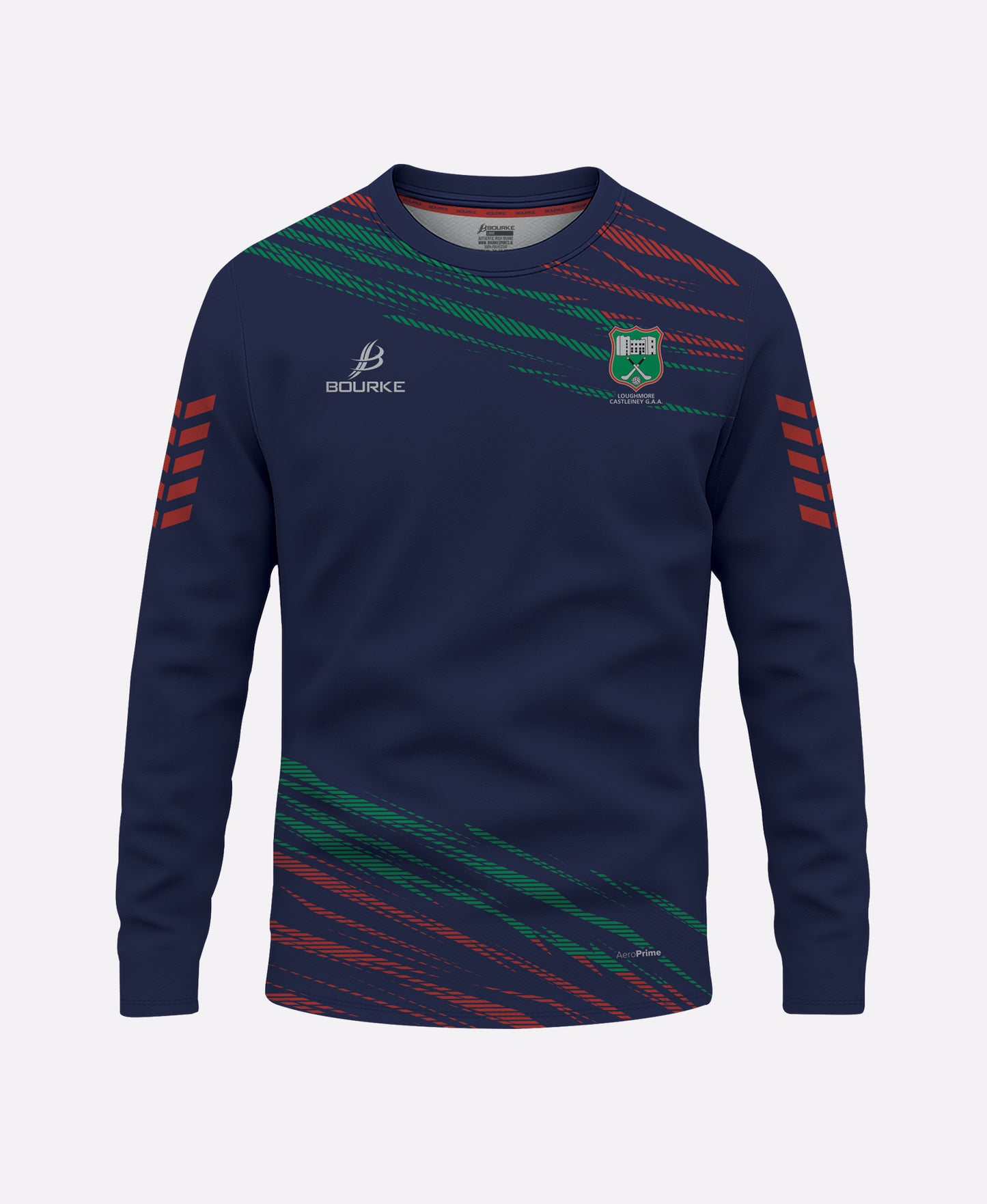 Loughmore Castleiney GAA Warm Up Top (Navy/Green/Red)