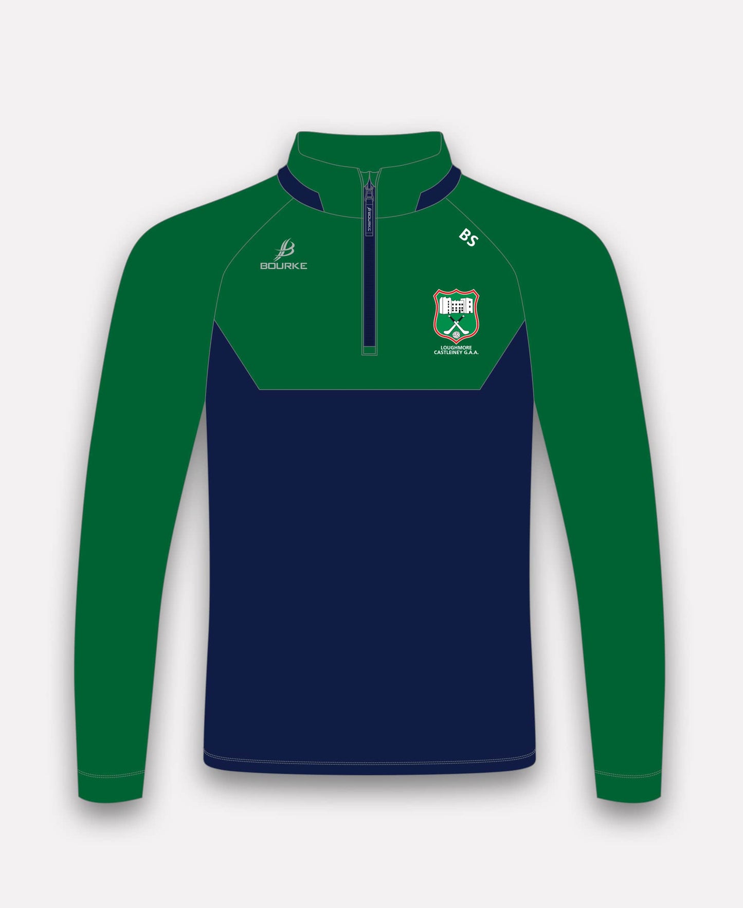 Loughmore Castleiney GAA BARR Half Zip (Navy/Green)