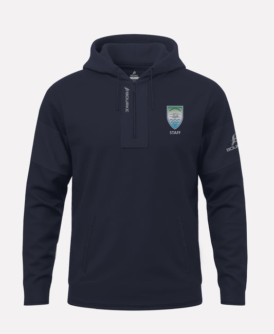 Malone College Belfast STAFF TEASRA Half Zip Hoodie (Navy)