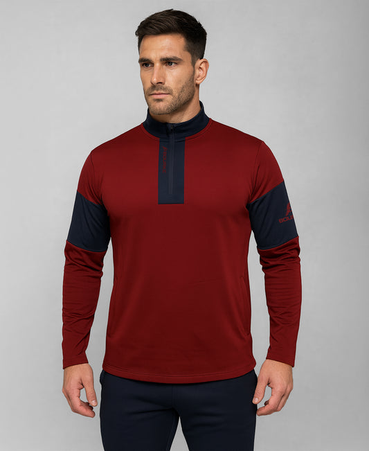 TEASRA Adult Half Zip (Navy/Maroon)