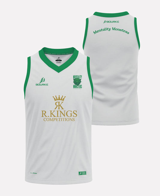 Mentality Monsters Training Singlet 26/27 (White/Green)