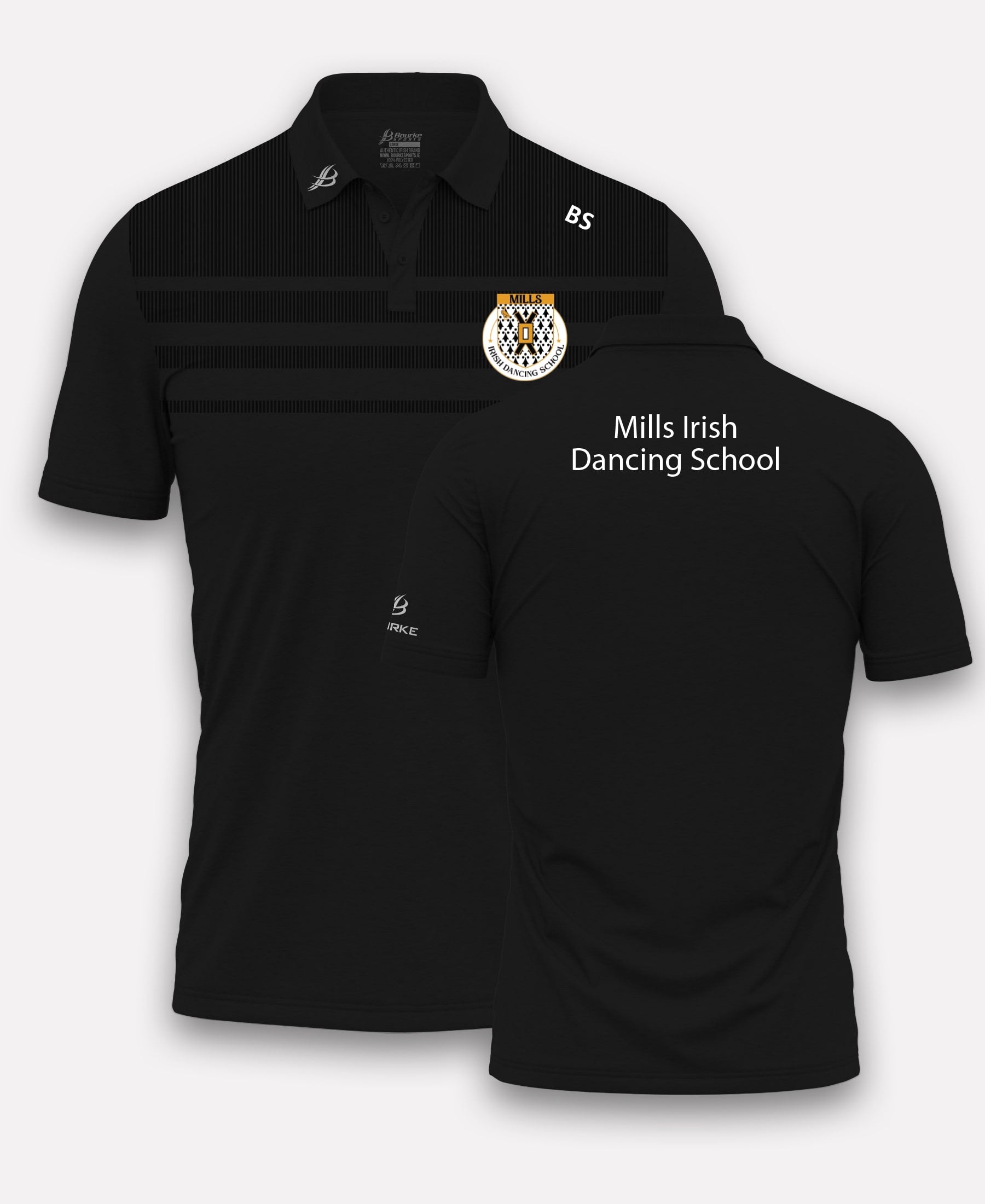 Mills Irish Dancing TACA Polo Shirt (Black)