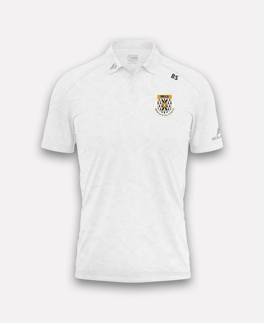 Mills Irish Dancing BARR Polo Shirt (White)