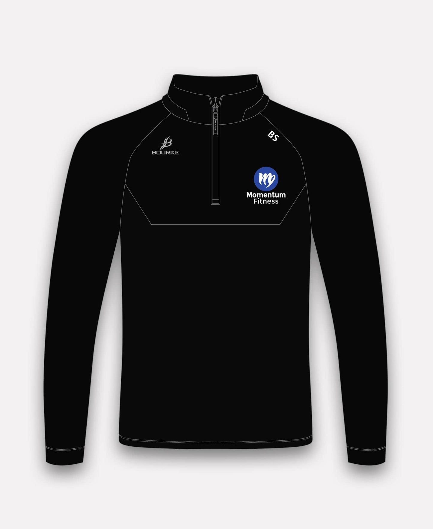 Momentum Fitness BARR Half Zip (Black)