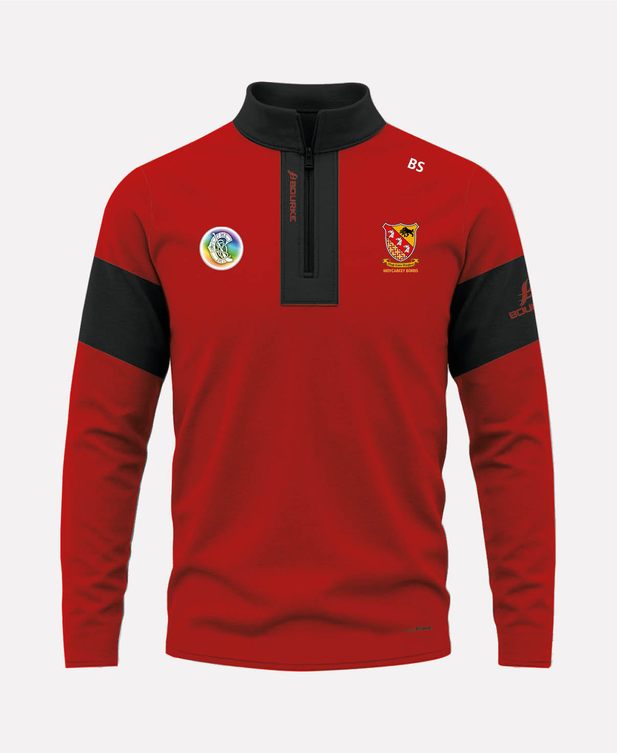 Moycarkey Borris Camogie TEASRA Half Zip (Black/Red)