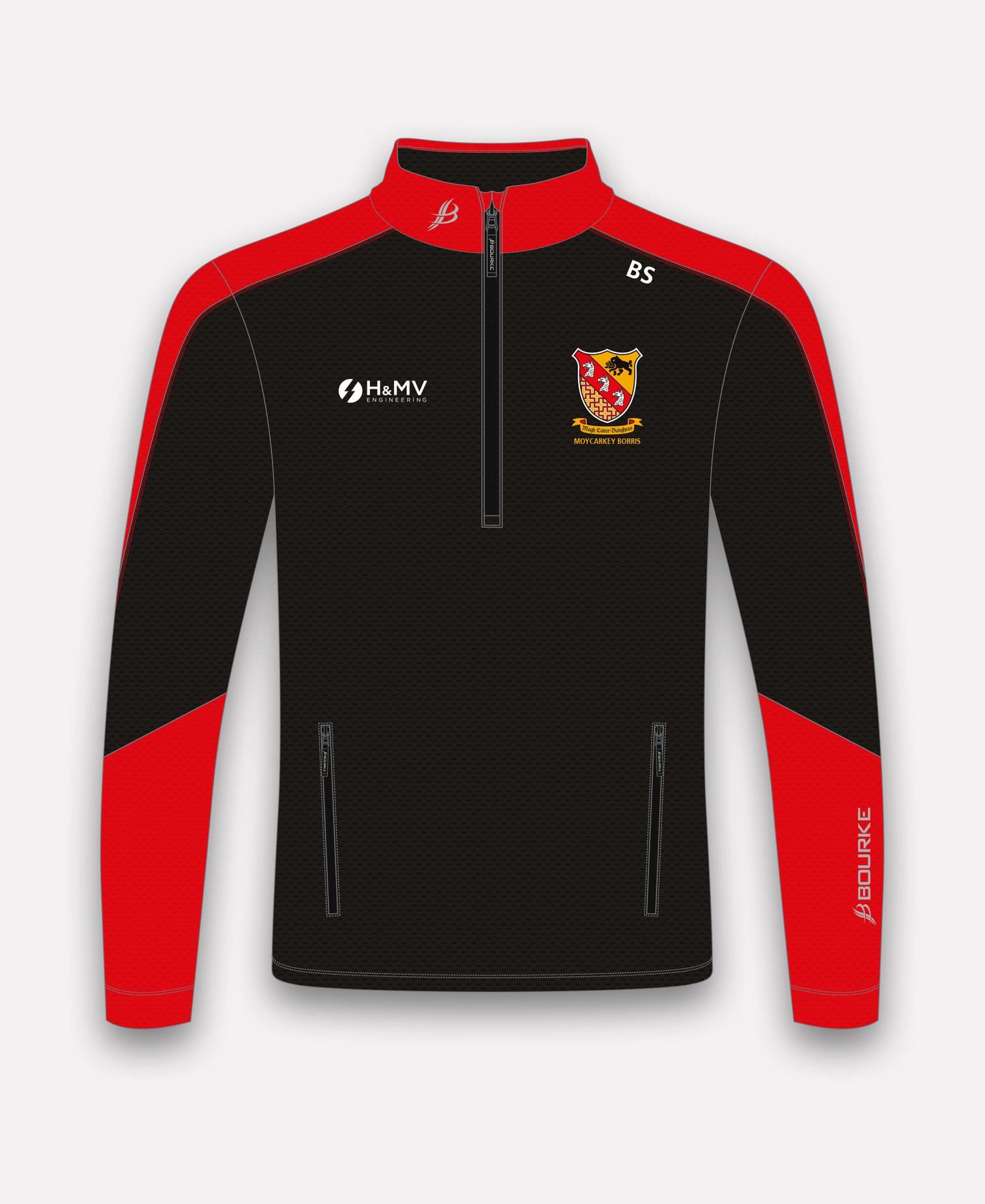 Moycarkey Borris GAA Croga Half Zip (Black/Red)