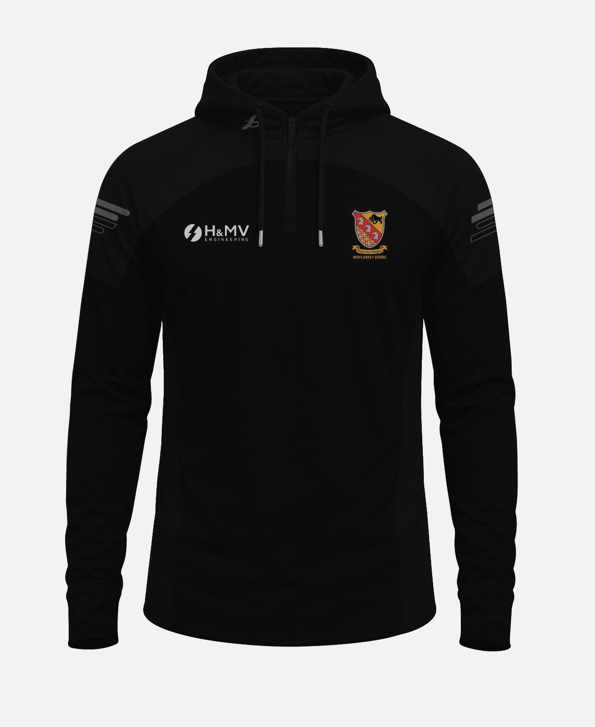 Moycarkey Borris GAA SORA Half Zip Hoodie (Black)