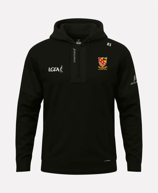 Moycarkey Borris LGFA TEASRA Half Zip Hoodie (Black)