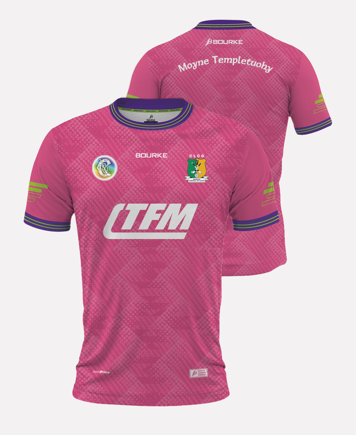 Moyne Templetuohy Camogie Training Jersey 26/27 (Pink/Navy)