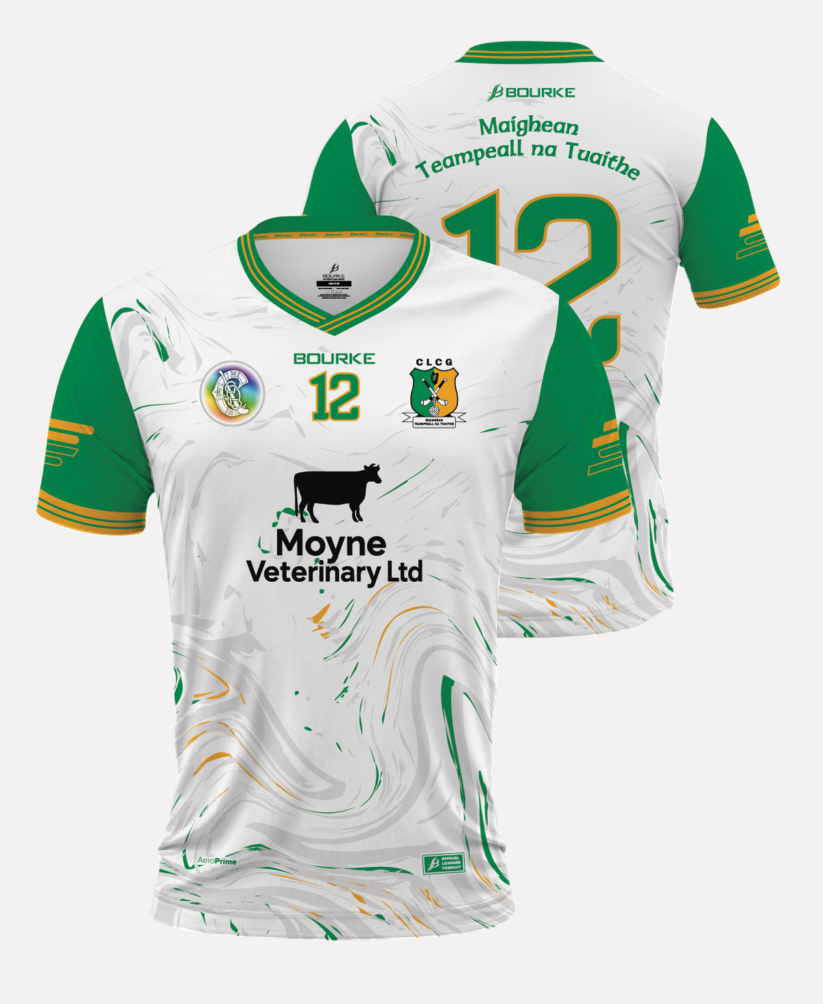 Moyne Templetuohy Camogie MATCH Jersey 26/27 (White/Green/Amber)