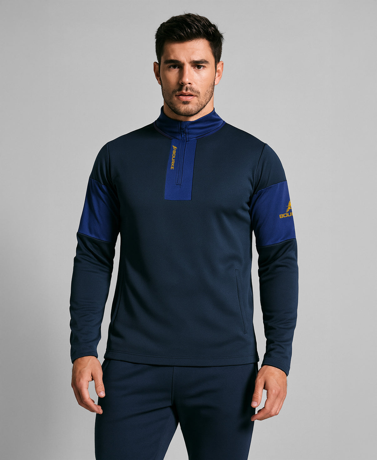 TEASRA Adult Half Zip (Navy/Blue/Amber)