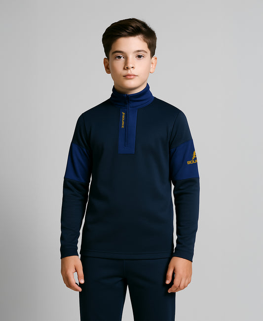 TEASRA Kids Half Zip (Navy/Blue/Amber)
