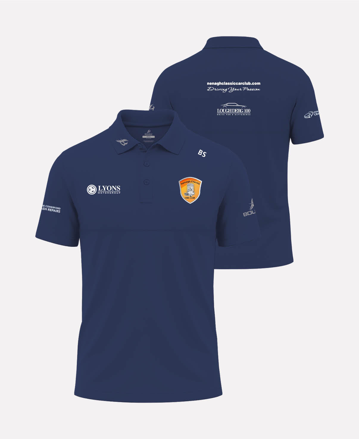 Nenagh Classic Car Club FORTIS Polo Shirt (Navy)