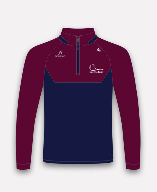 Nuenna Farm Equestrian Centre BARR Half Zip (Navy/Maroon)