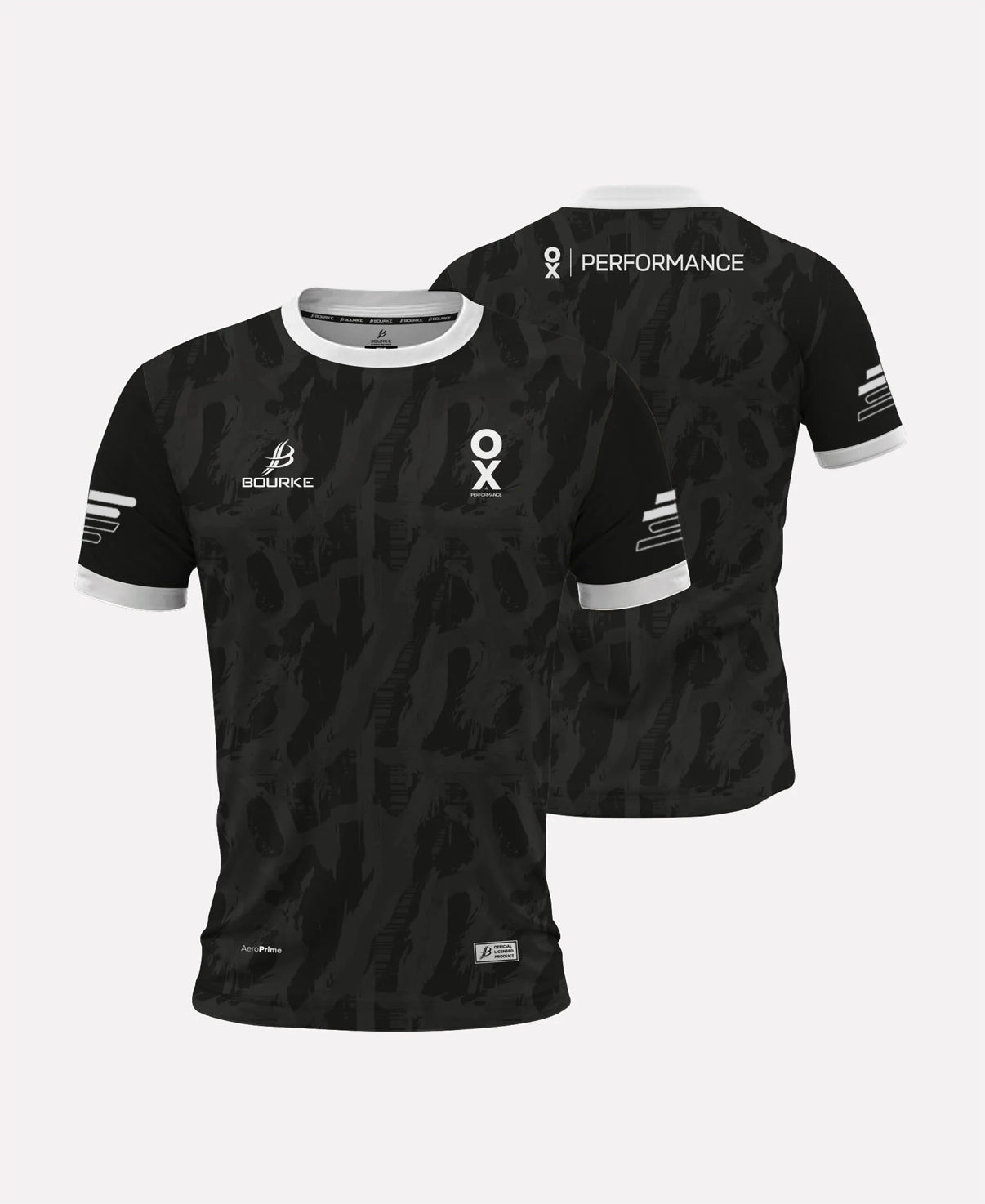 OX Performance Black Shadow Jersey (Black/White)