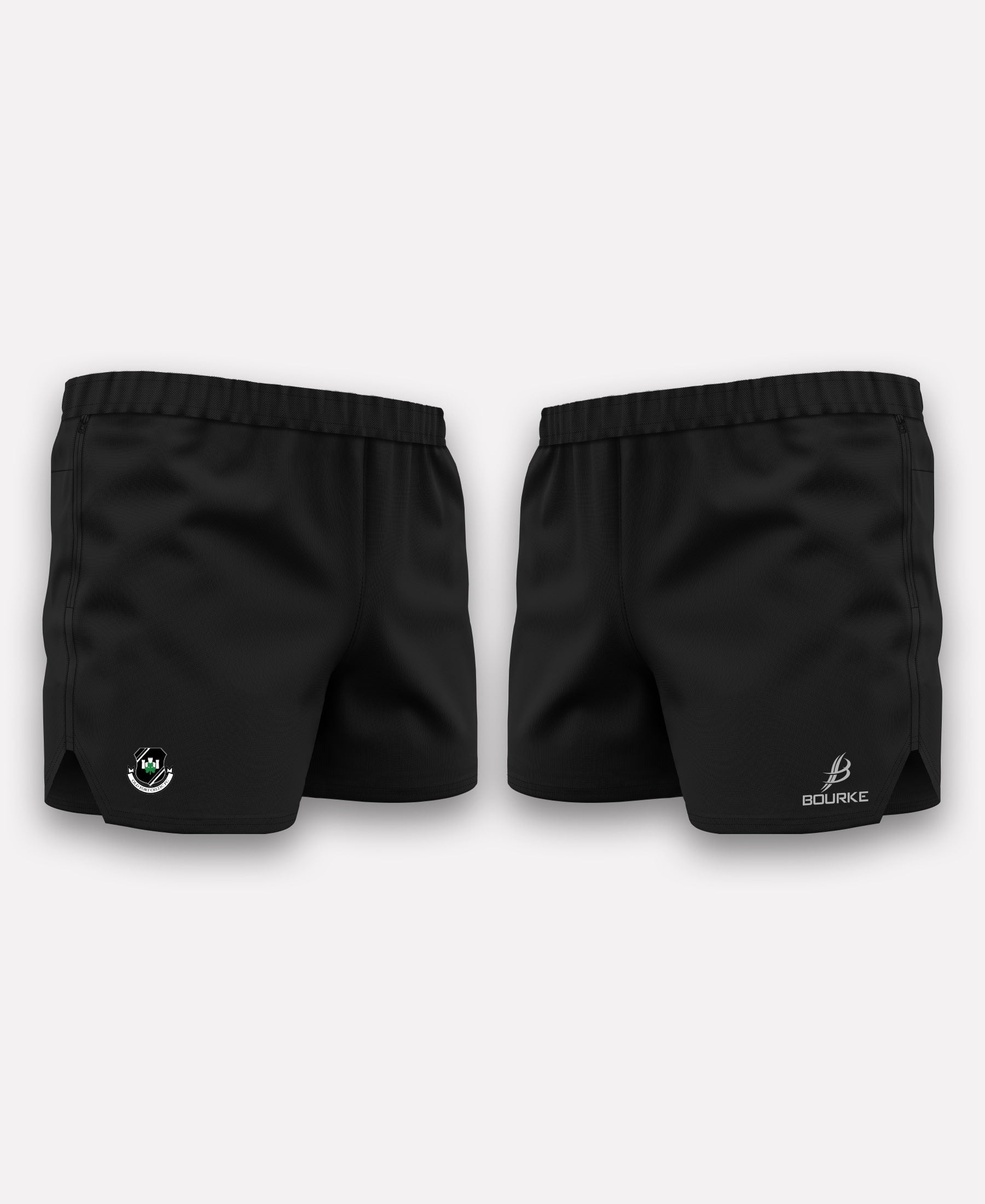 Old Fort Celtic FC BARR Gym Shorts (Black)