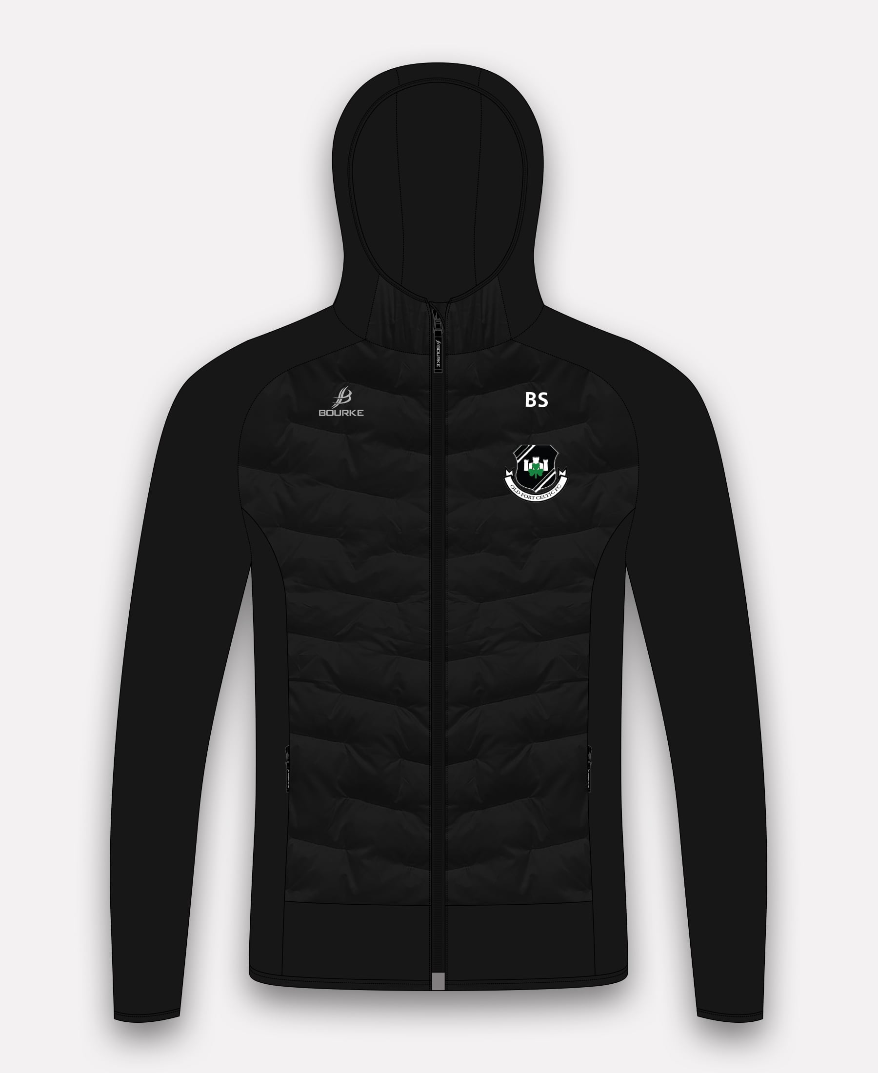 Old Fort Celtic FC Croga Ladies Jacket (Black)