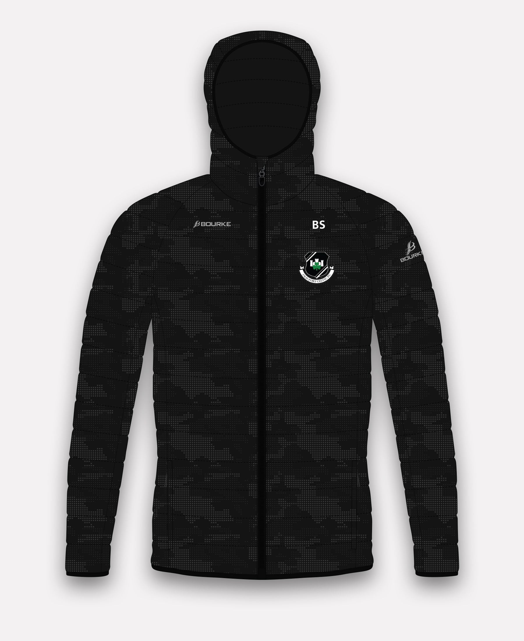 Old Fort Celtic FC Reflective Camo Jacket (Black)