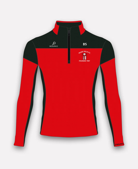 Peake Villa FC TACA Half Zip (Red/Black)