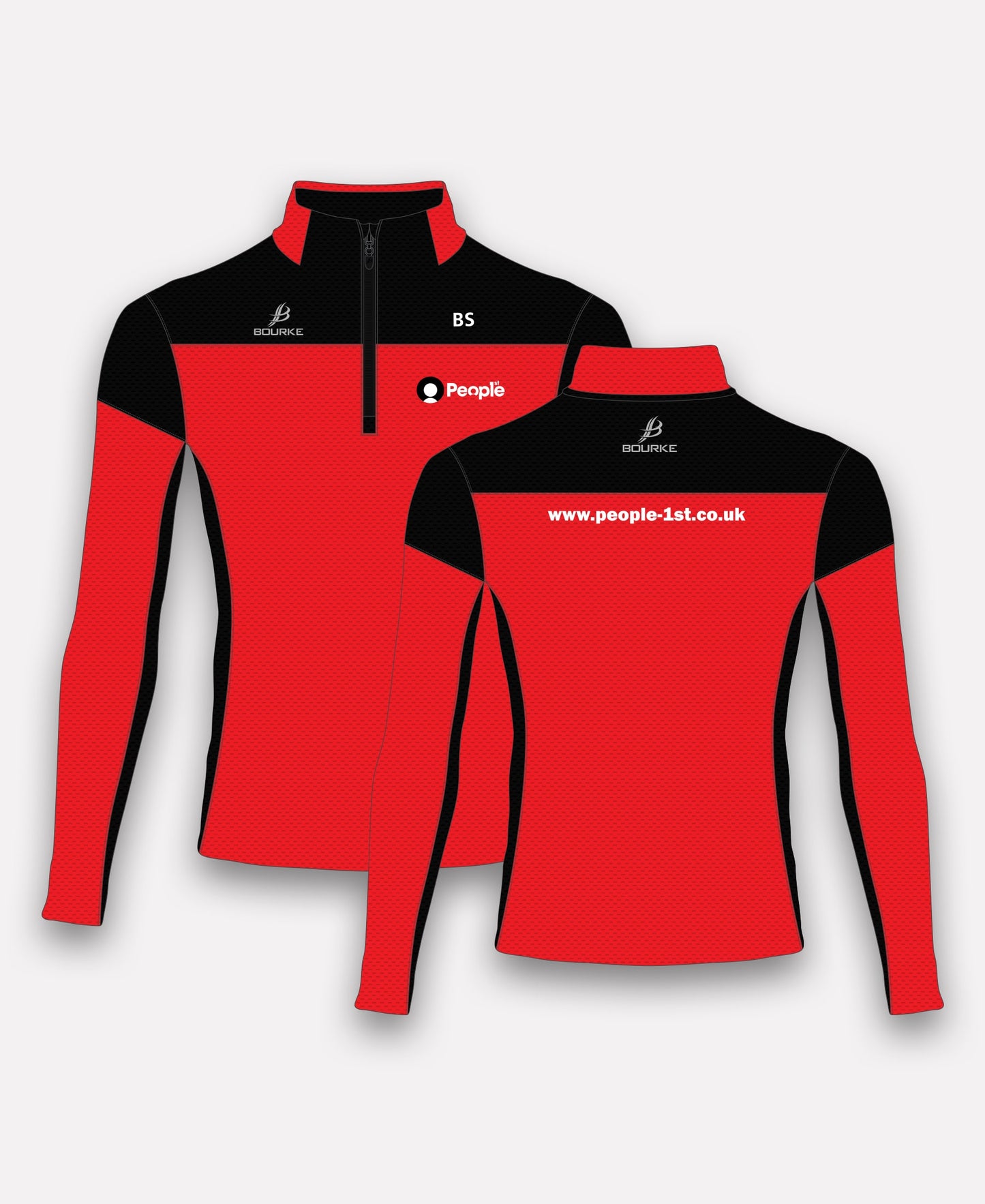 People 1st TACA Half Zip (Red/Black)