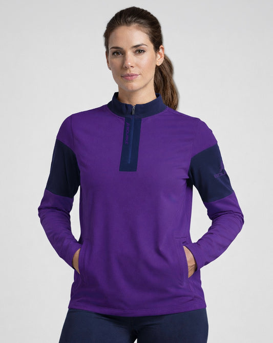 TEASRA Adult Half Zip (Navy/Purple)