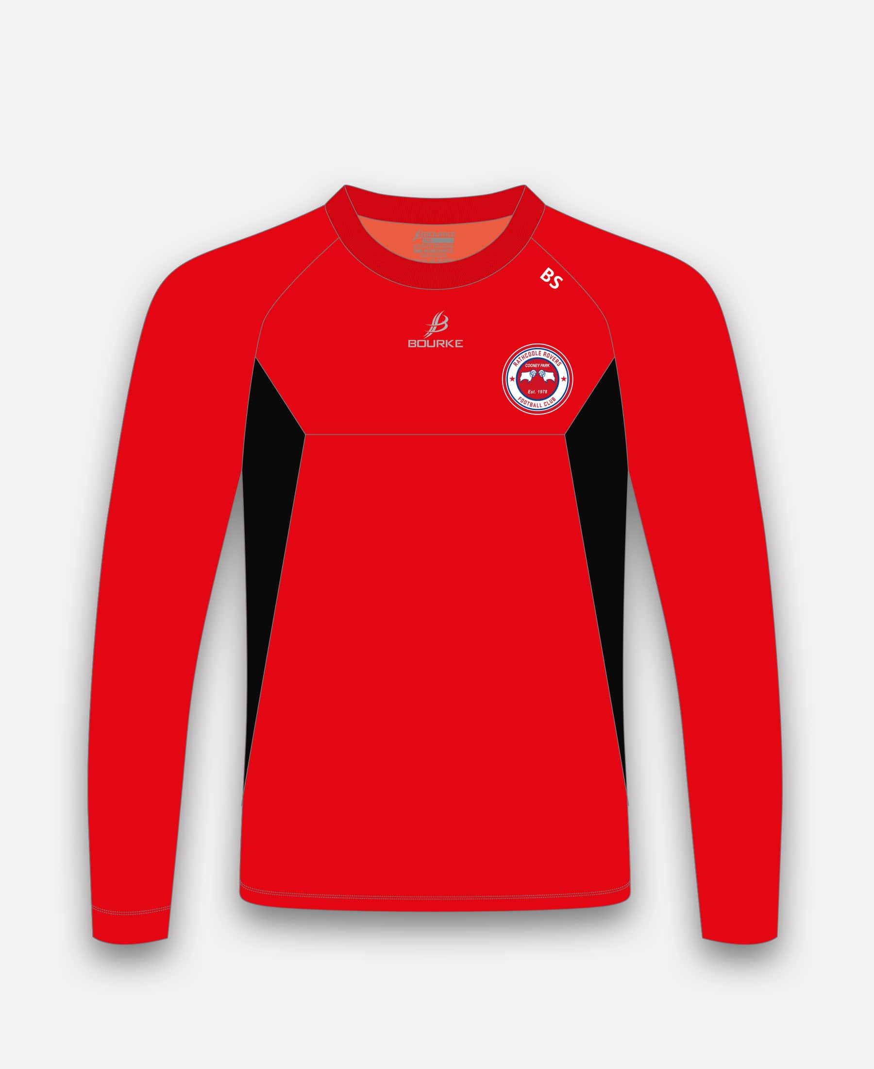 Rathcoole Rovers FC BARR Crew Neck (Red/Black)