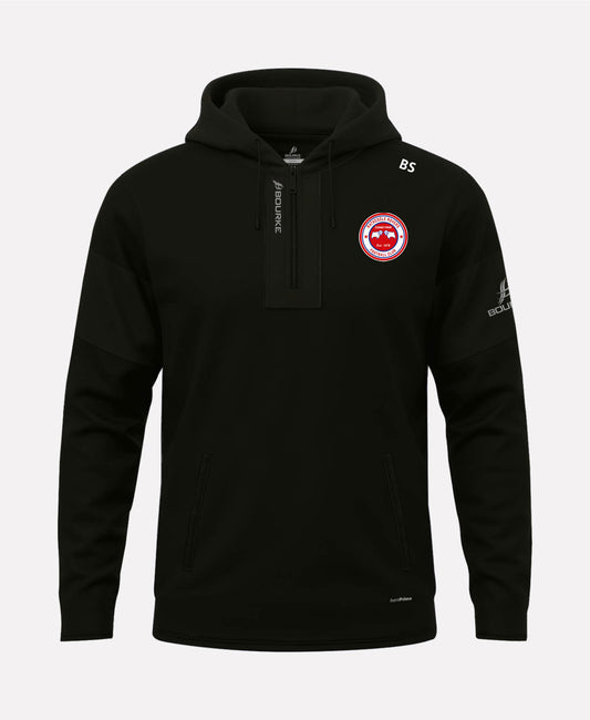 Rathcoole Rovers FC TEASRA Half Zip Hoodie (Black)