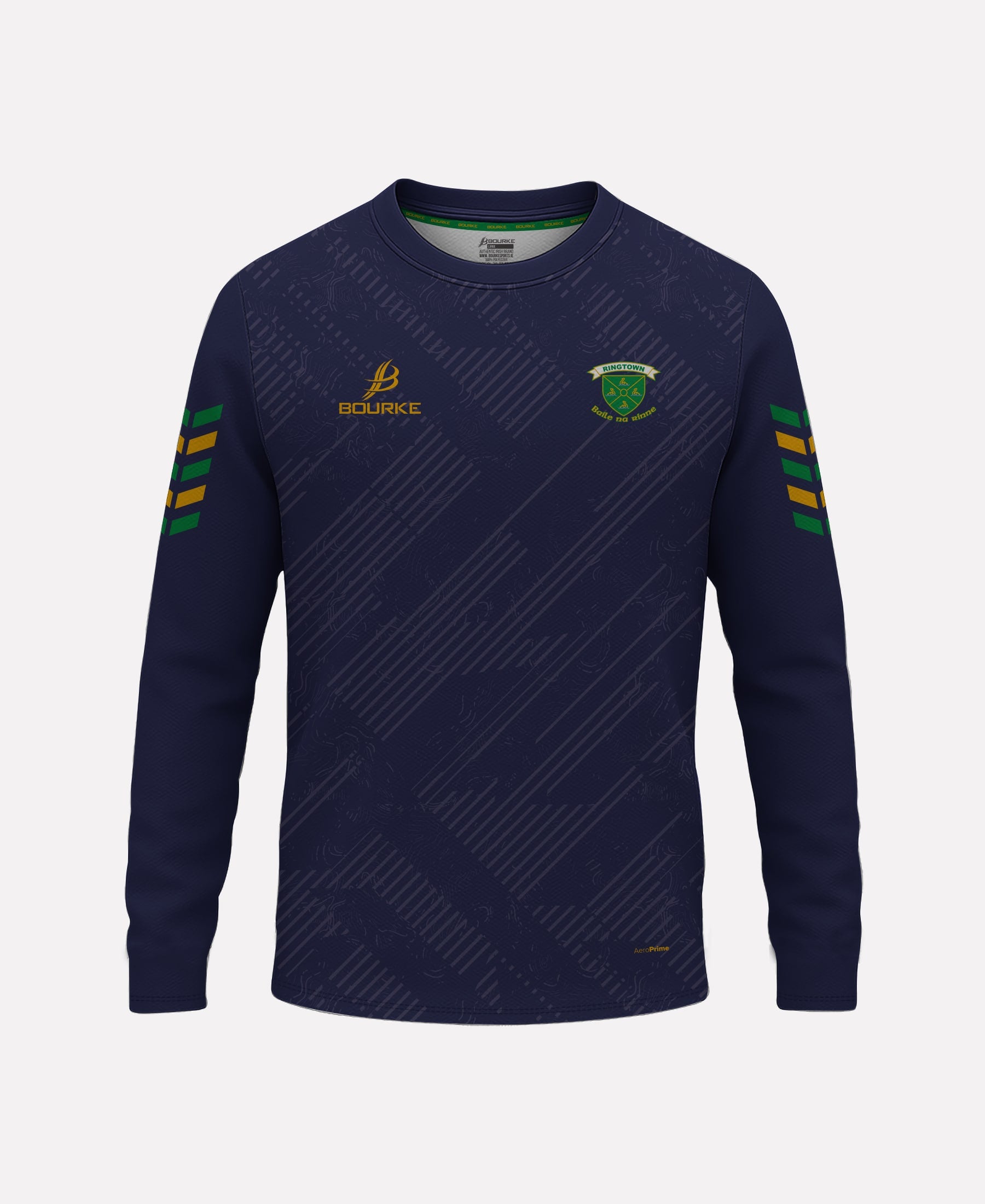 Ringtown Camogie Warm Up Top (Navy/Green/Amber) – Bourke Sports (.IE ...