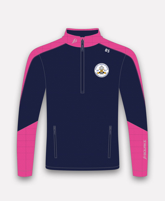 Rockwell Rovers LGFA  Croga Half Zip (Navy/Pink)