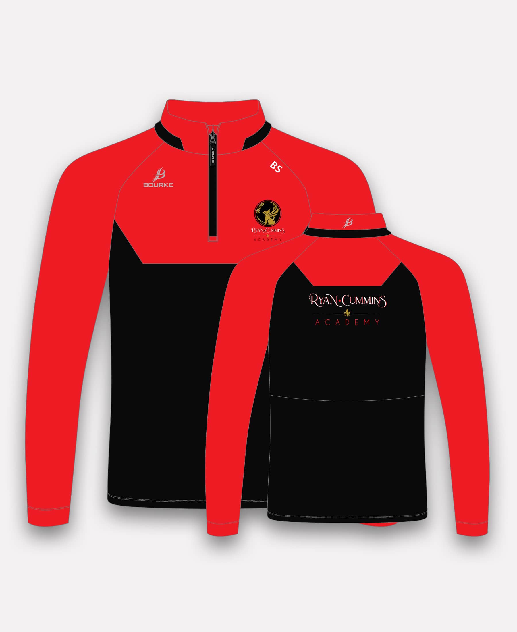 Ryan-Cummins Academy BARR Half Zip (Black/Red)