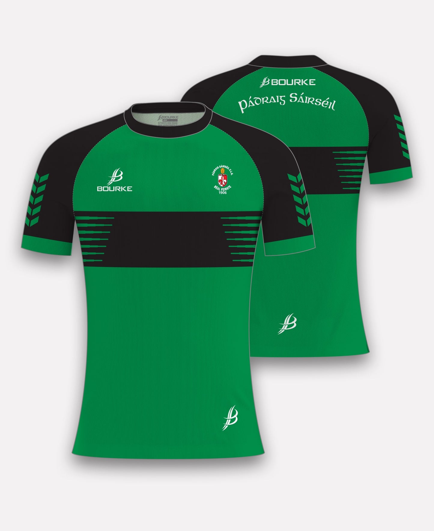 Sarsfields GAA Belfast Club Jersey (Green/Black) 2025