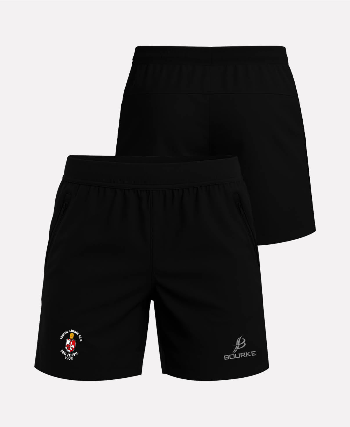Sarsfields GAA Belfast FORTIS Gym Shorts (Black)