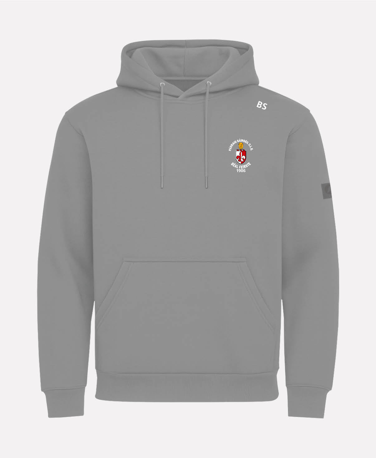 Sarsfields GAA Belfast TEASRA Pullover Hoodie (Grey)