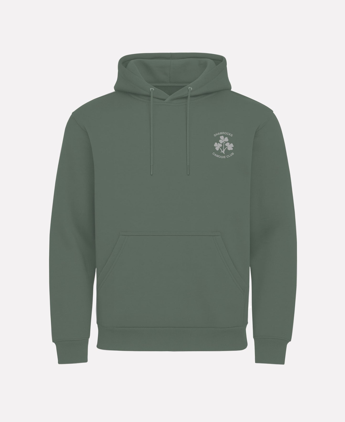 Shamrocks Camogie Galway TEASRA Pullover Hoodie (Olive Green)