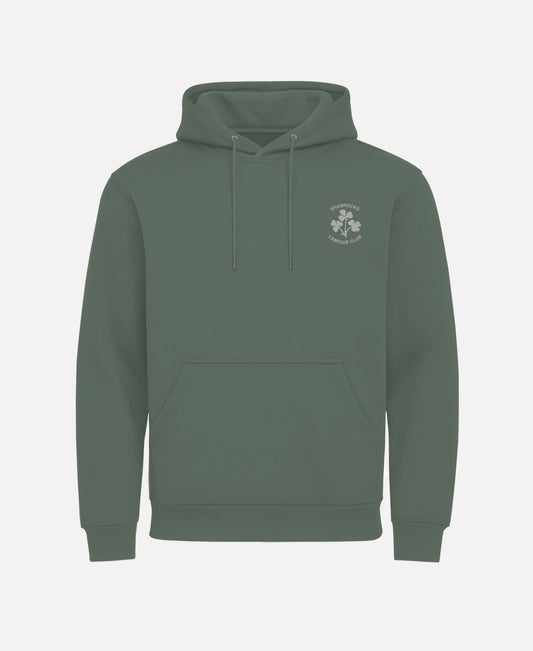 Shamrocks Camogie Galway TEASRA Pullover Hoodie (Olive Green)