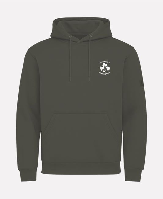 Shamrocks Camogie Galway TEASRA Pullover Hoodie (Olive Green)