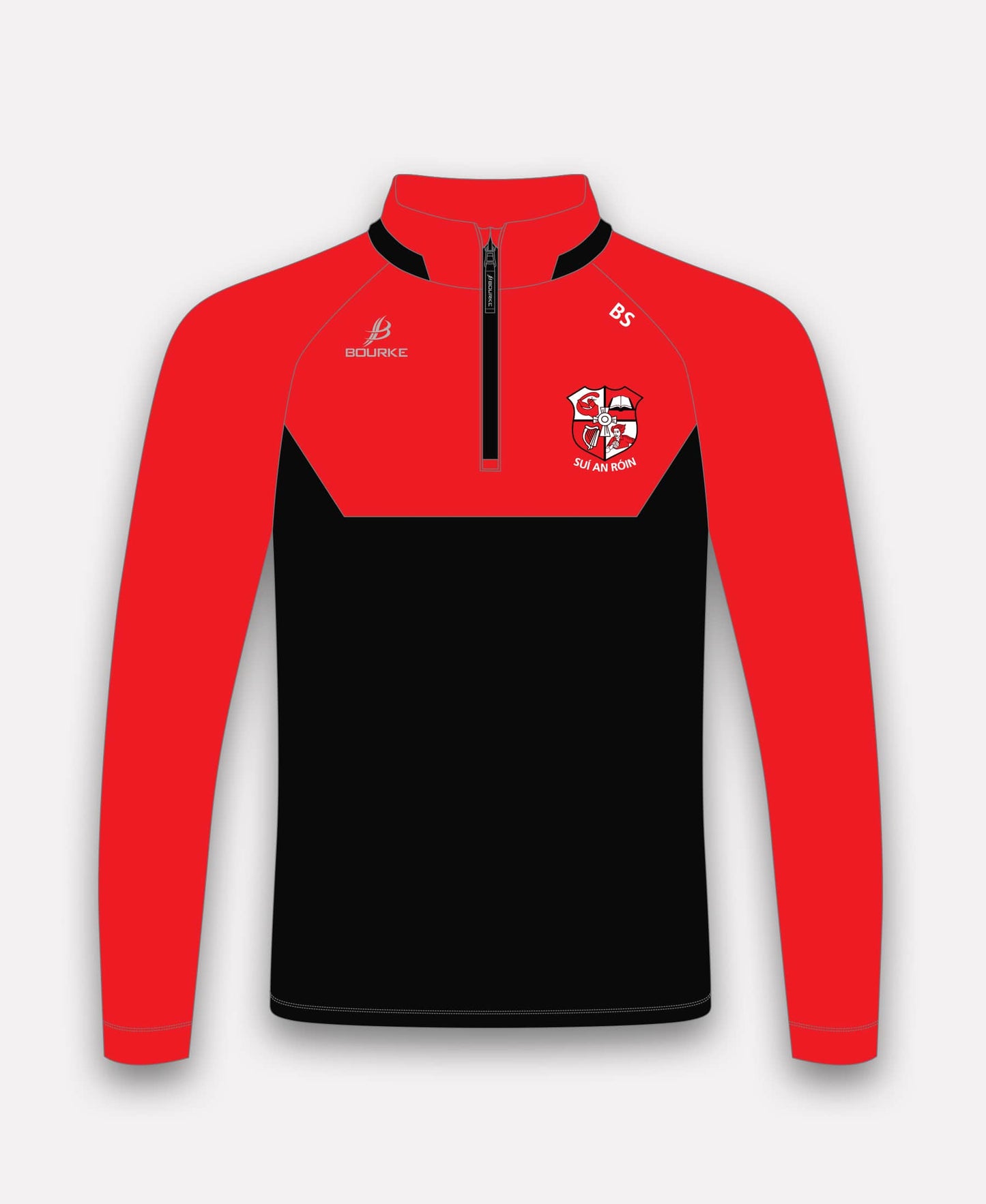 Shinrone GAA BARR Half Zip (Black/Red)