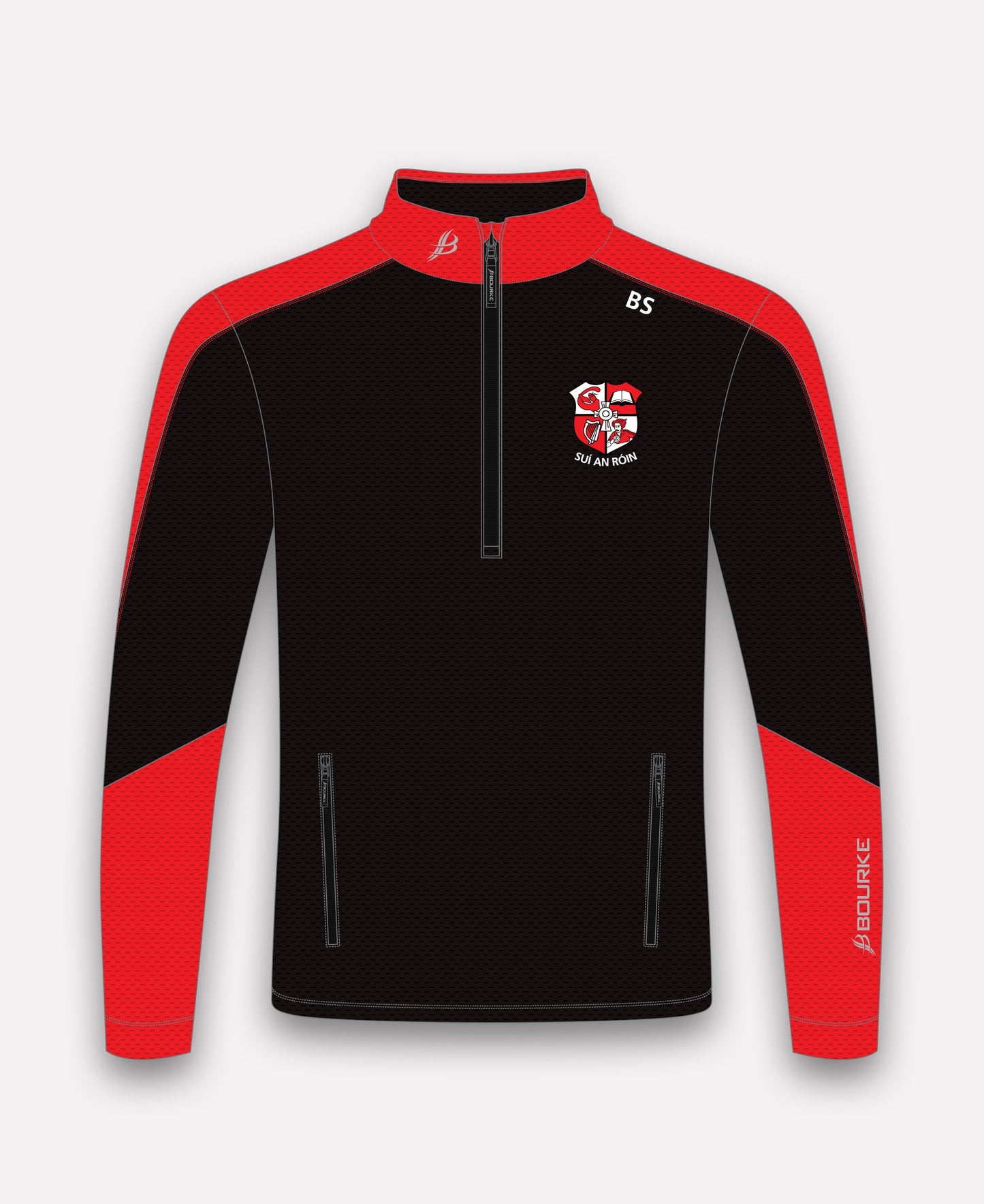 Shinrone GAA Croga Half Zip (Black/Red)