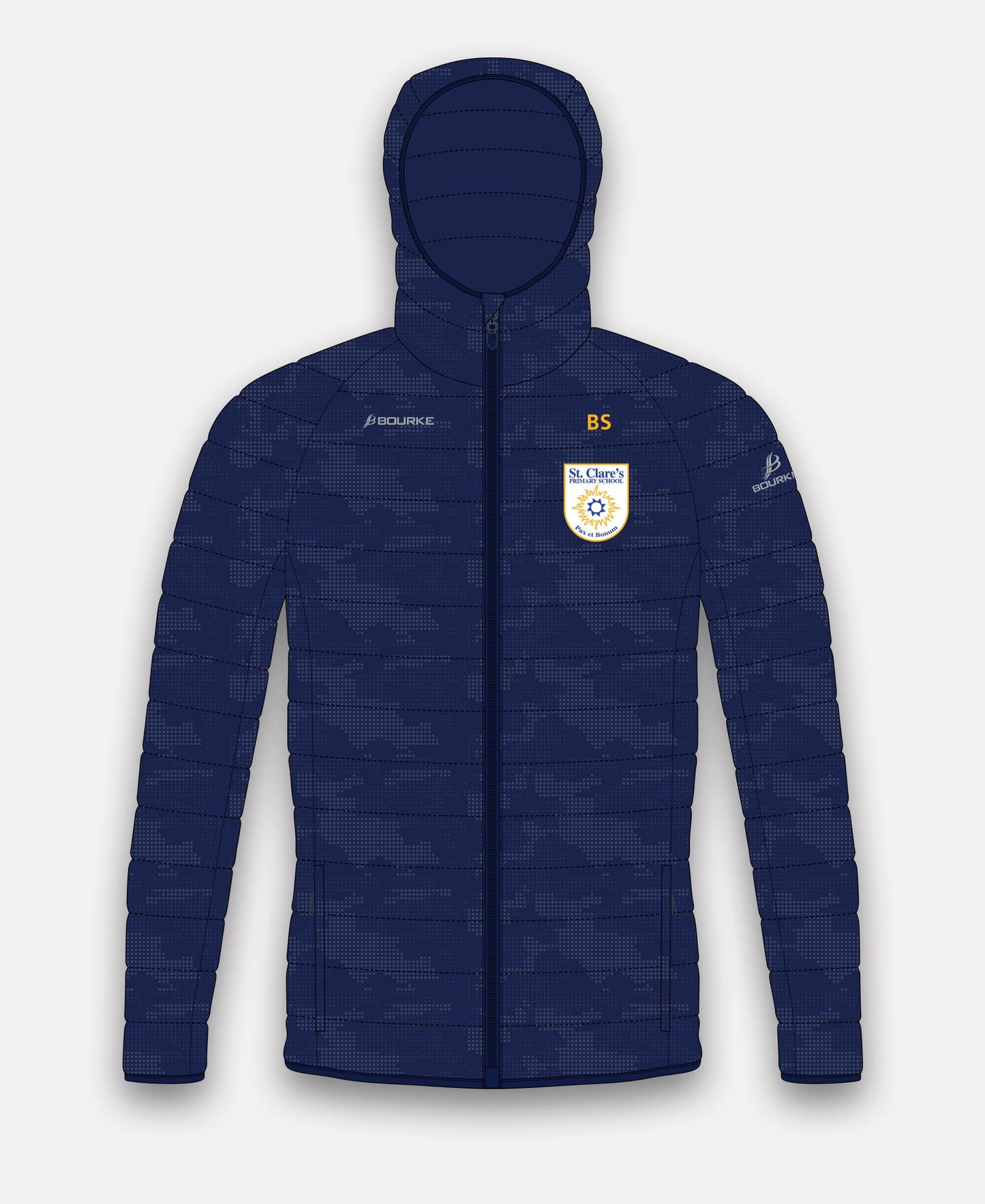 St Clare's PS Belfast Reflective Camo Jacket (Navy)