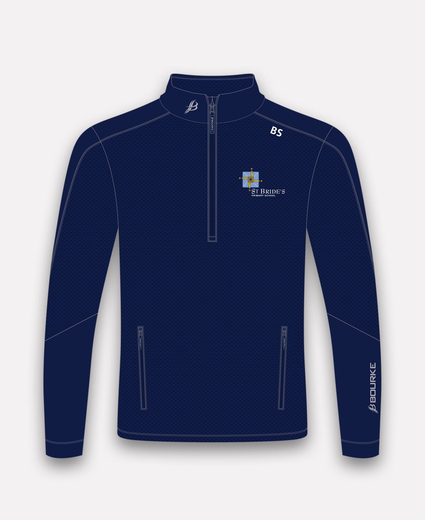 St. Bride's PS Belfast Croga Half Zip (Navy)