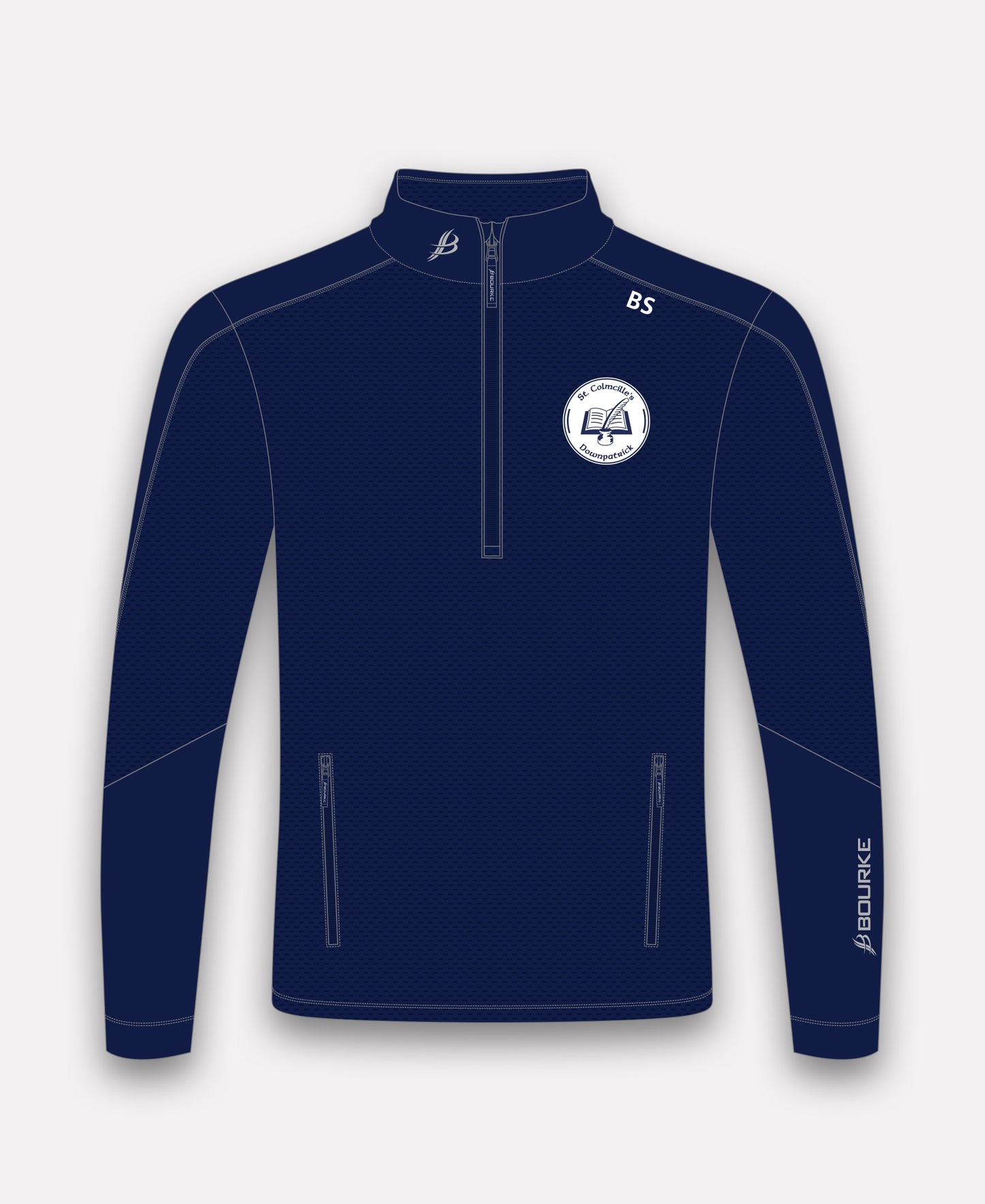 St Colmcille's PS Staff Croga Half Zip (Navy)