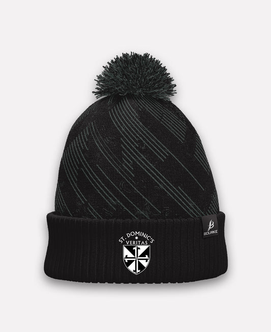 St Dominic's Grammar School STAFF BARR Bobble Hat (Black/Grey)