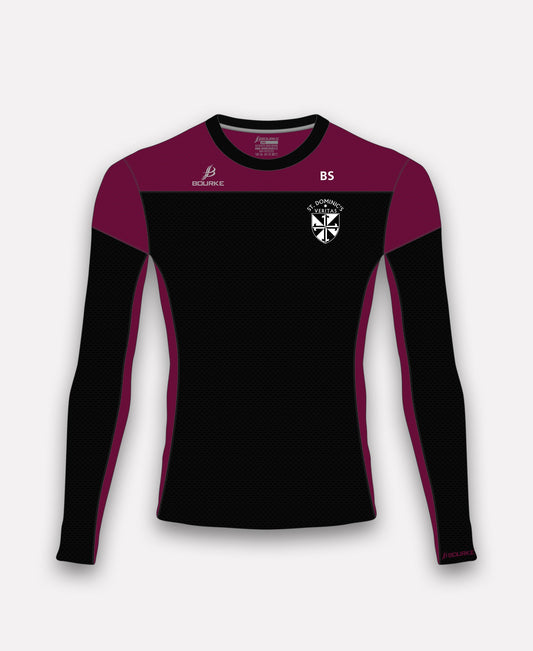 St Dominic's Grammar School STAFF TACA Crew Neck (Maroon/Black)