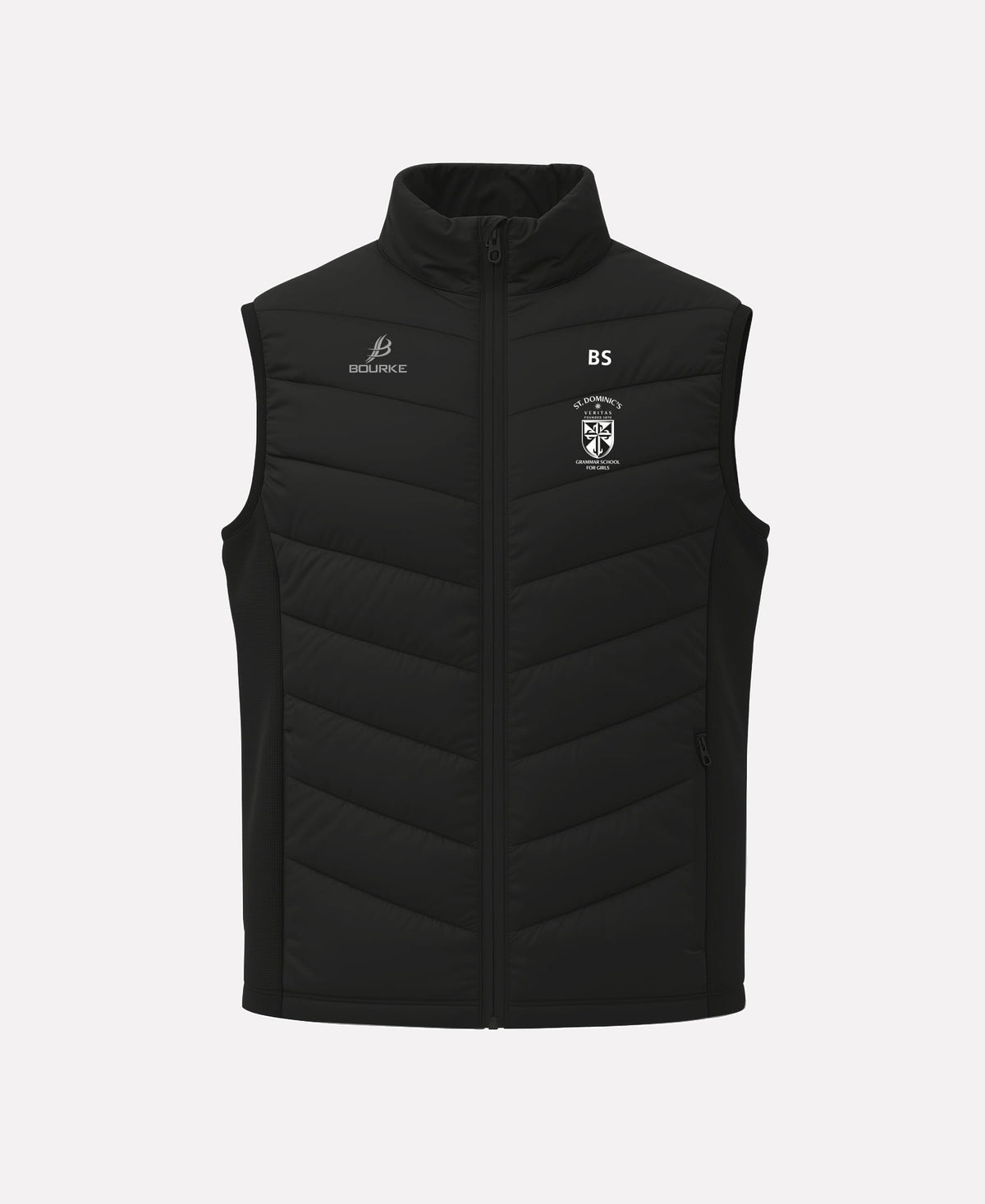 St Dominics Grammer School STAFF FORTIS Gilet (Black)