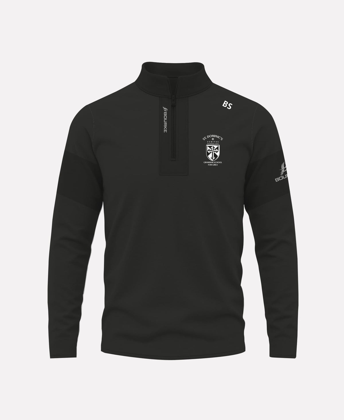 St Dominics Grammer School STAFF TEASRA Half Zip (Black)