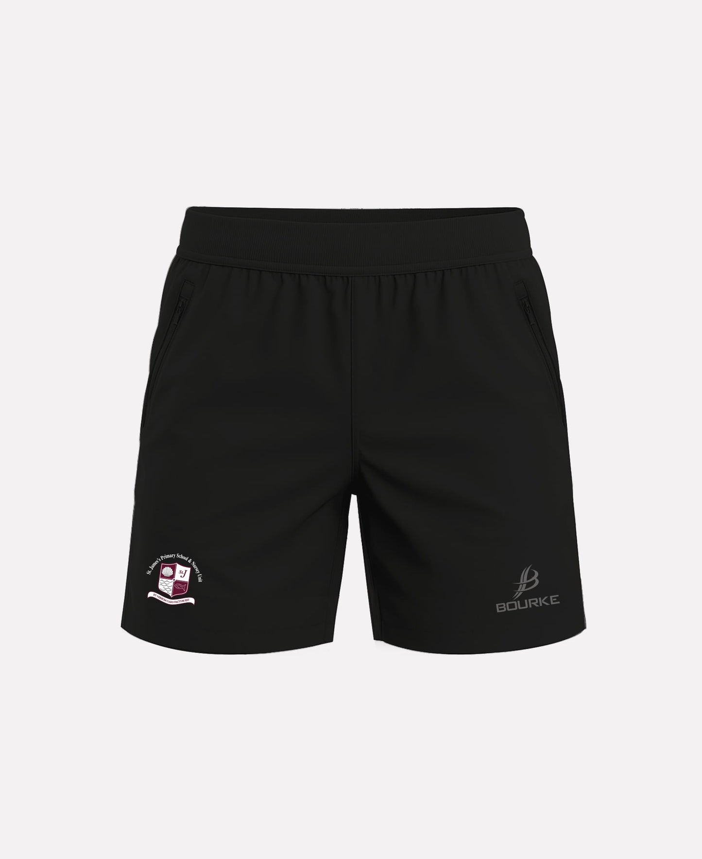 St James PS Rathcoole STAFF FORTIS Gym Shorts (Black)