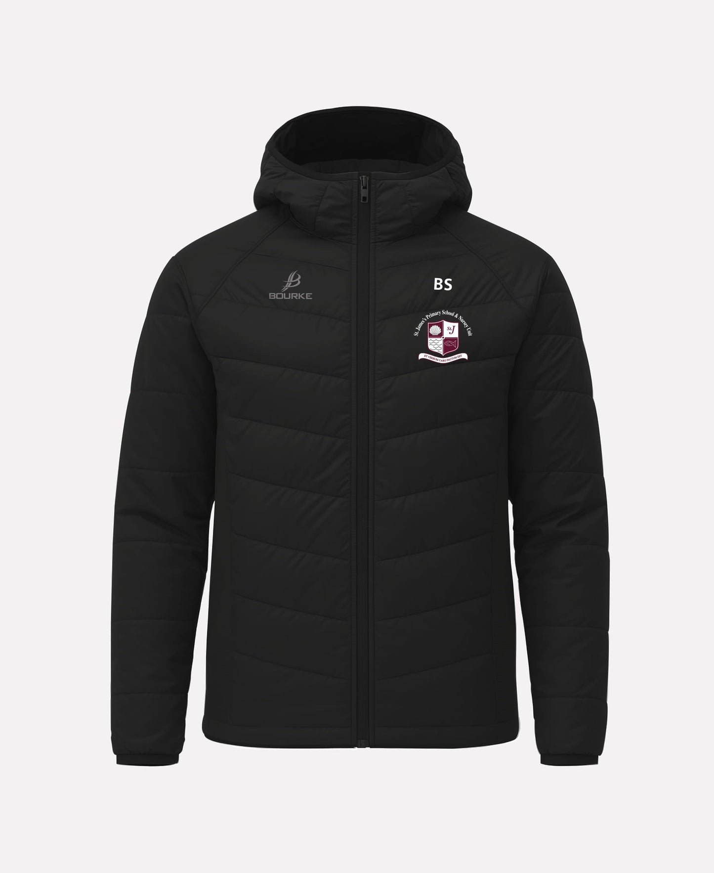 St James PS Rathcoole STAFF FORTIS Hooded Jacket (Black)