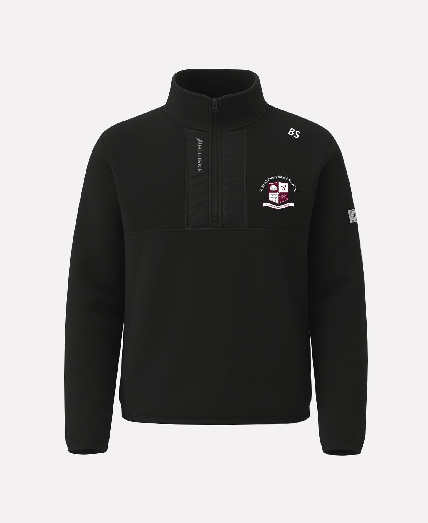 St James PS Rathcoole STAFF TEASRA Half Zip Fleece (Black)