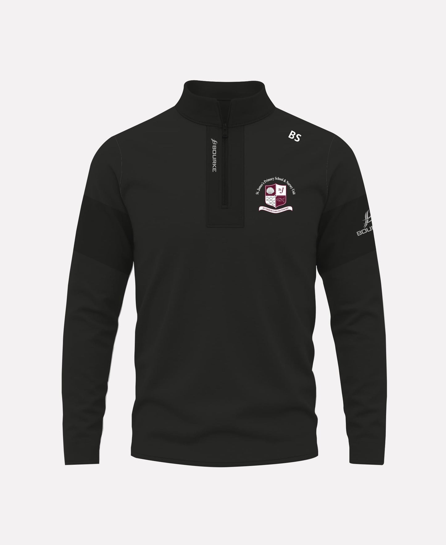 St James PS Rathcoole STAFF TEASRA Half Zip (Black)